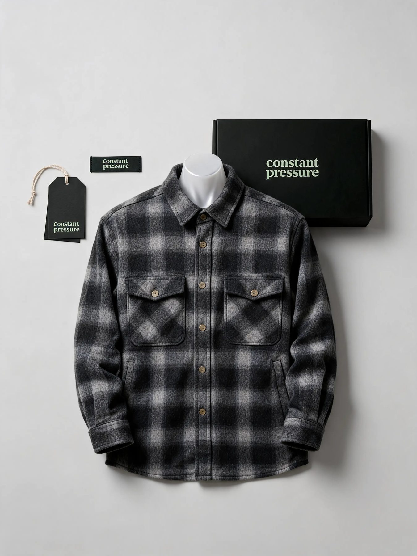 Brushed Flannel Overshirt